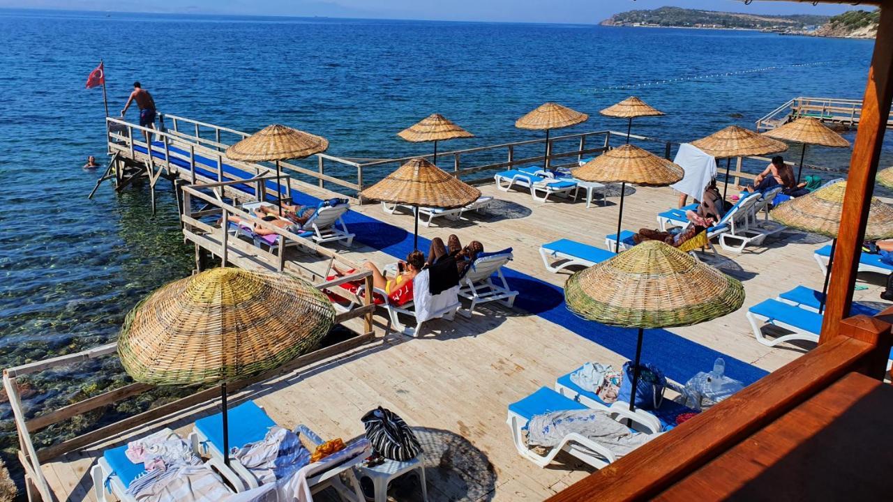 Assos Nazan Motel Restoran Beach Sokakagzi Luaran gambar